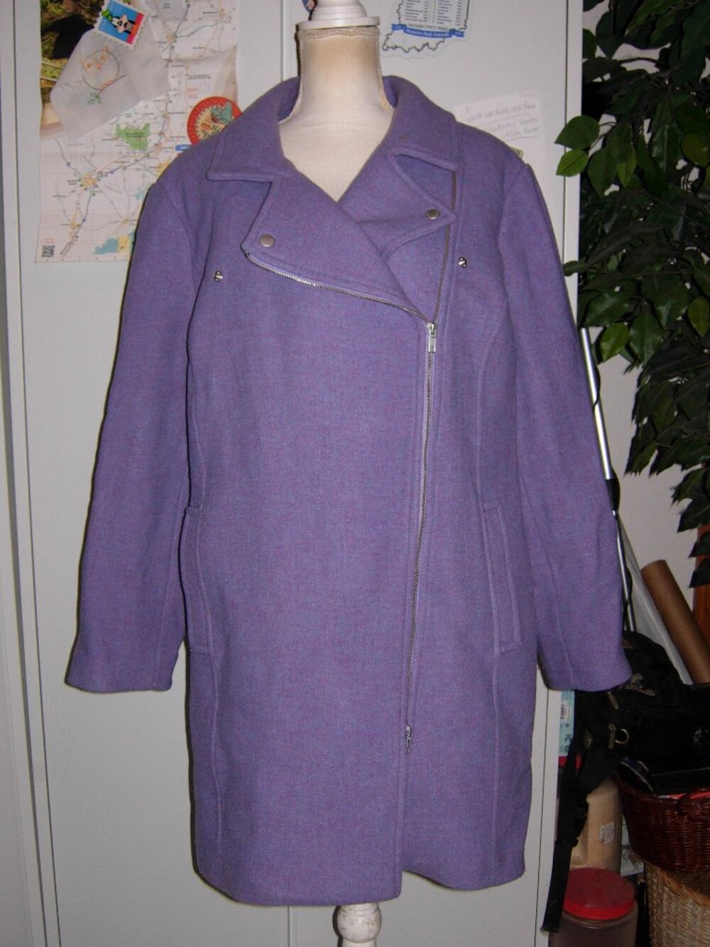 Talbots Lavender Purple Wool Blend Coat 3X(? READ)
